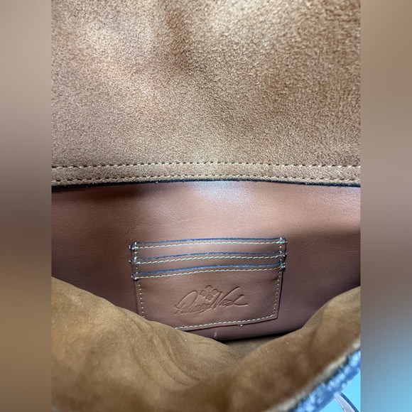 Patricia Nash Cognac Leather Crossbody with Front Buckle - Picture 10 of 13